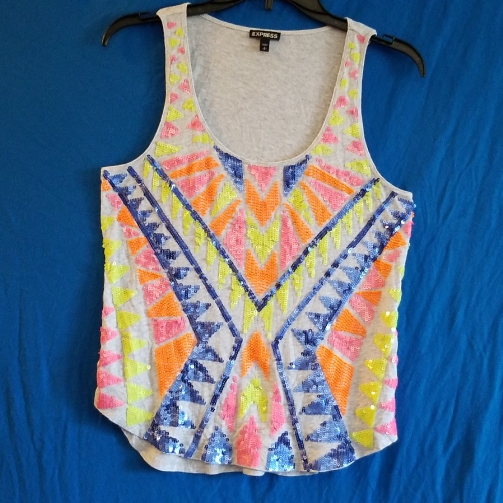 Express beaded tank top